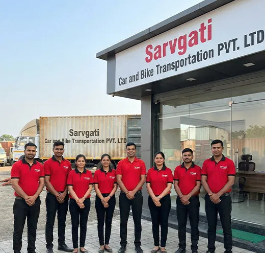 Sarvgati Car and Bike Transportation professional vehicle transport team in India