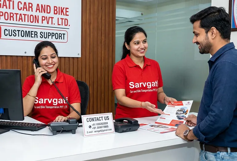 Sarvgati Car and Bike Transportation Contact Us Image