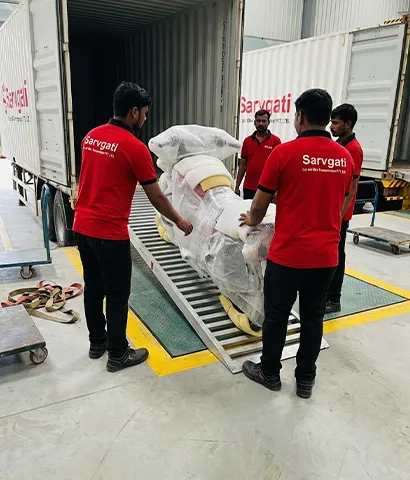 Bike being unloaded from a carrier