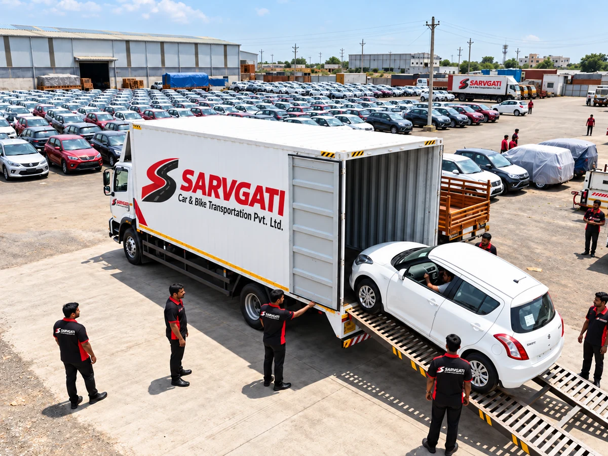 Illustration: Bulk car transportation for dealers and corporate clients across India