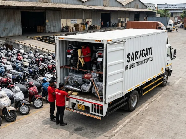 Bulk bike transportation for two-wheeler dealerships and manufacturers