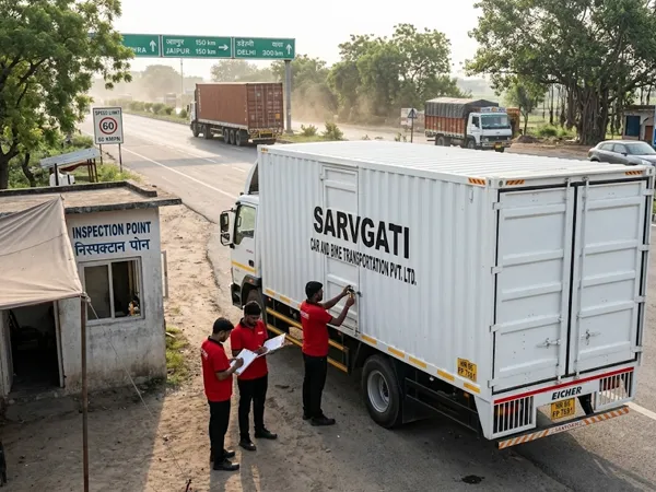 Closed container vehicle transport for premium protection of corporate and dealer vehicles