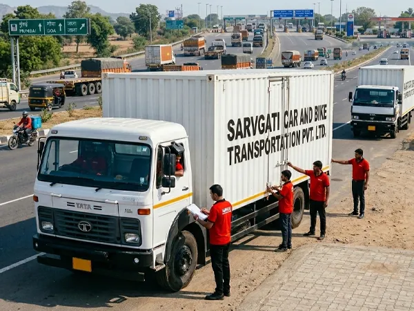 Nationwide corporate vehicle logistics network connecting all major Indian cities