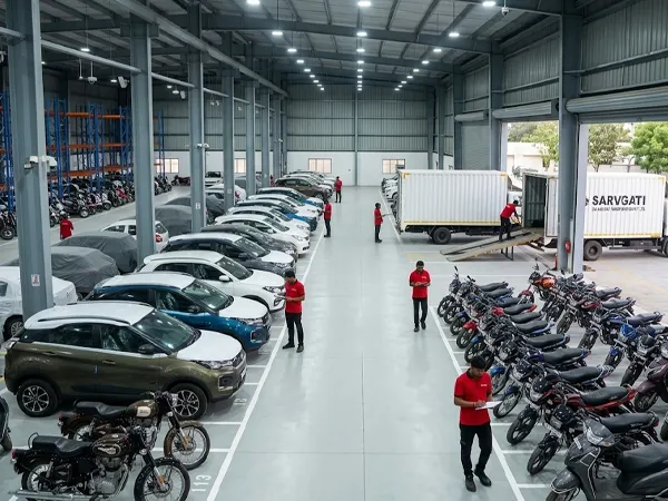Secure vehicle storage and warehousing facilities for corporate clients