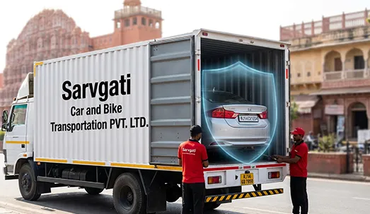 Vehicle transport insurance protection for car and bike shipment from Jaipur