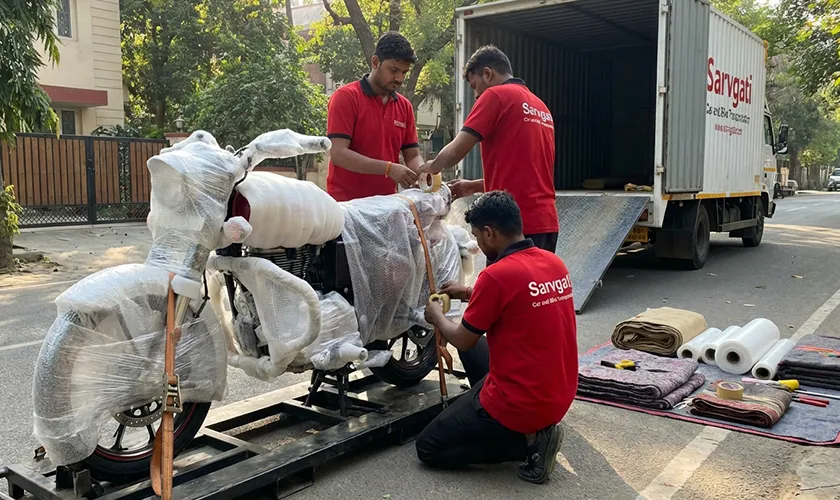 Bike transportation service across India - Sarvgati Car and Bike Transportation