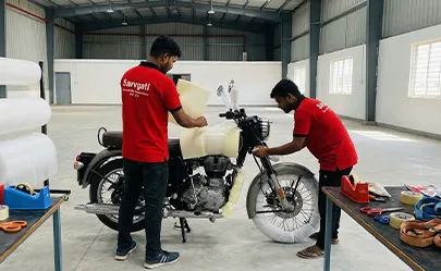 Professional bike packing for safe transportation