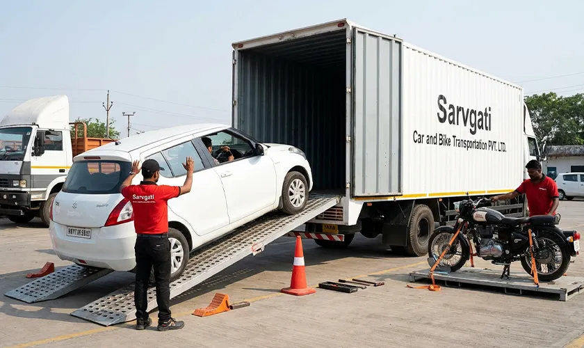 Car and bike loading and unloading service across India