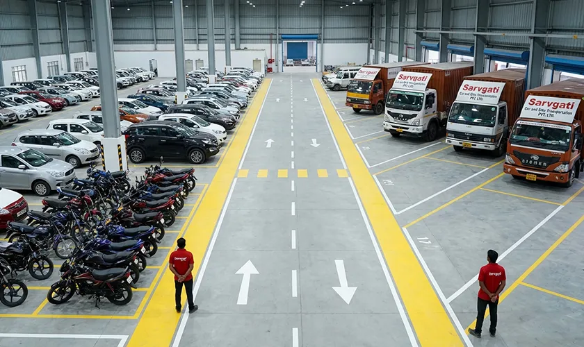 Warehousing and vehicle storage services for cars and bikes